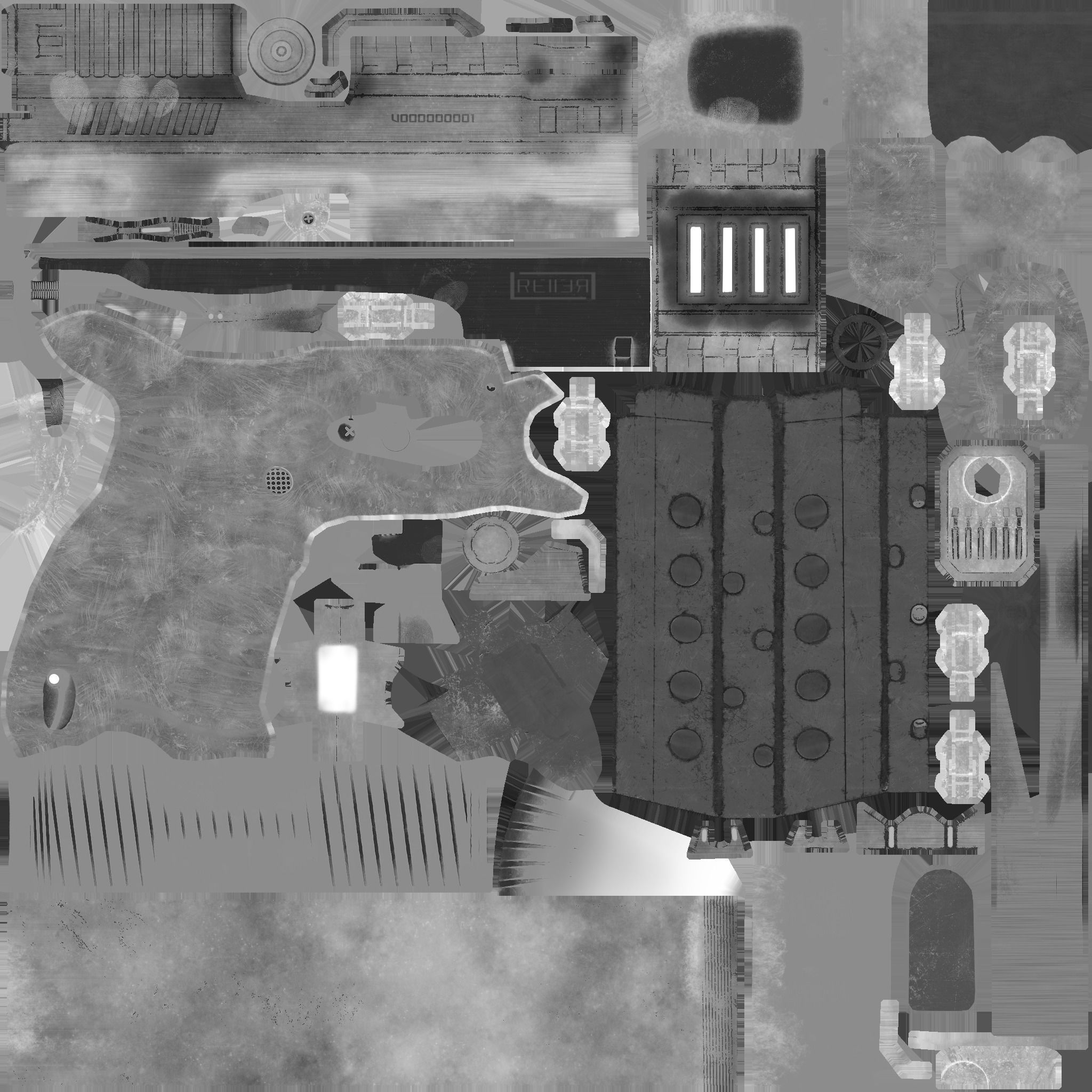 9mm gun Free 3D model_5