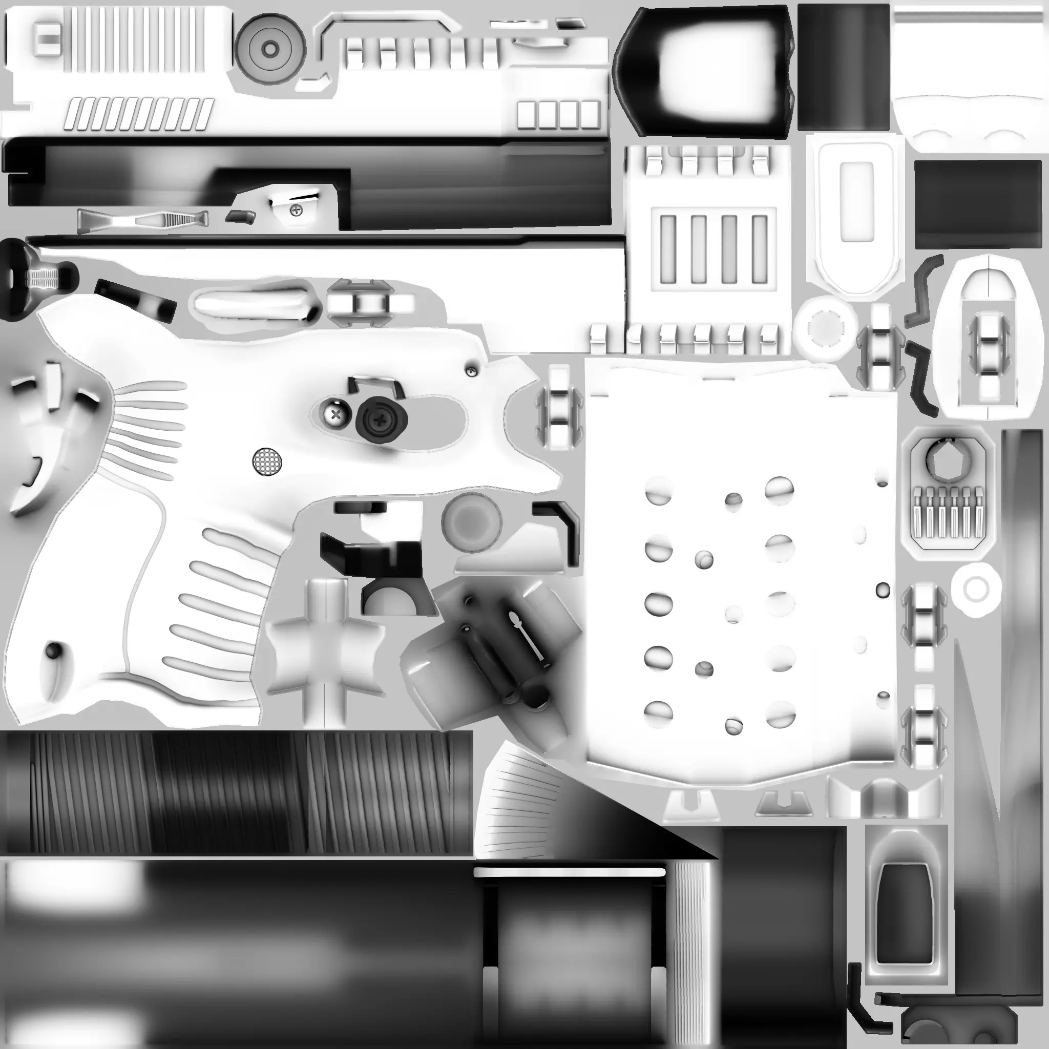 9mm gun Free 3D model_0