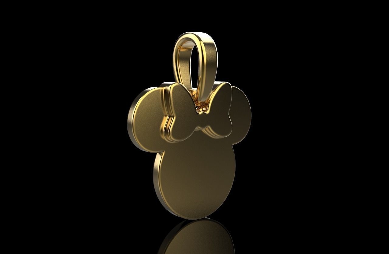 minnie mouse pendant model 637 3D print model_22