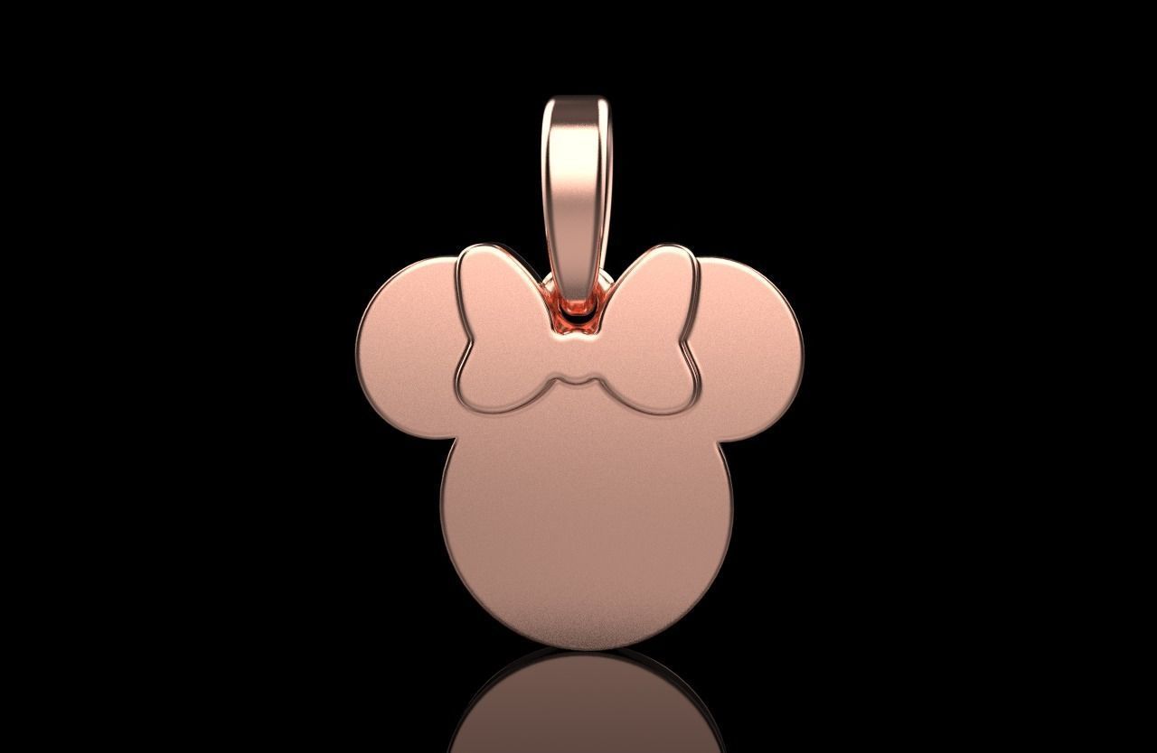 minnie mouse pendant model 637 3D print model_15