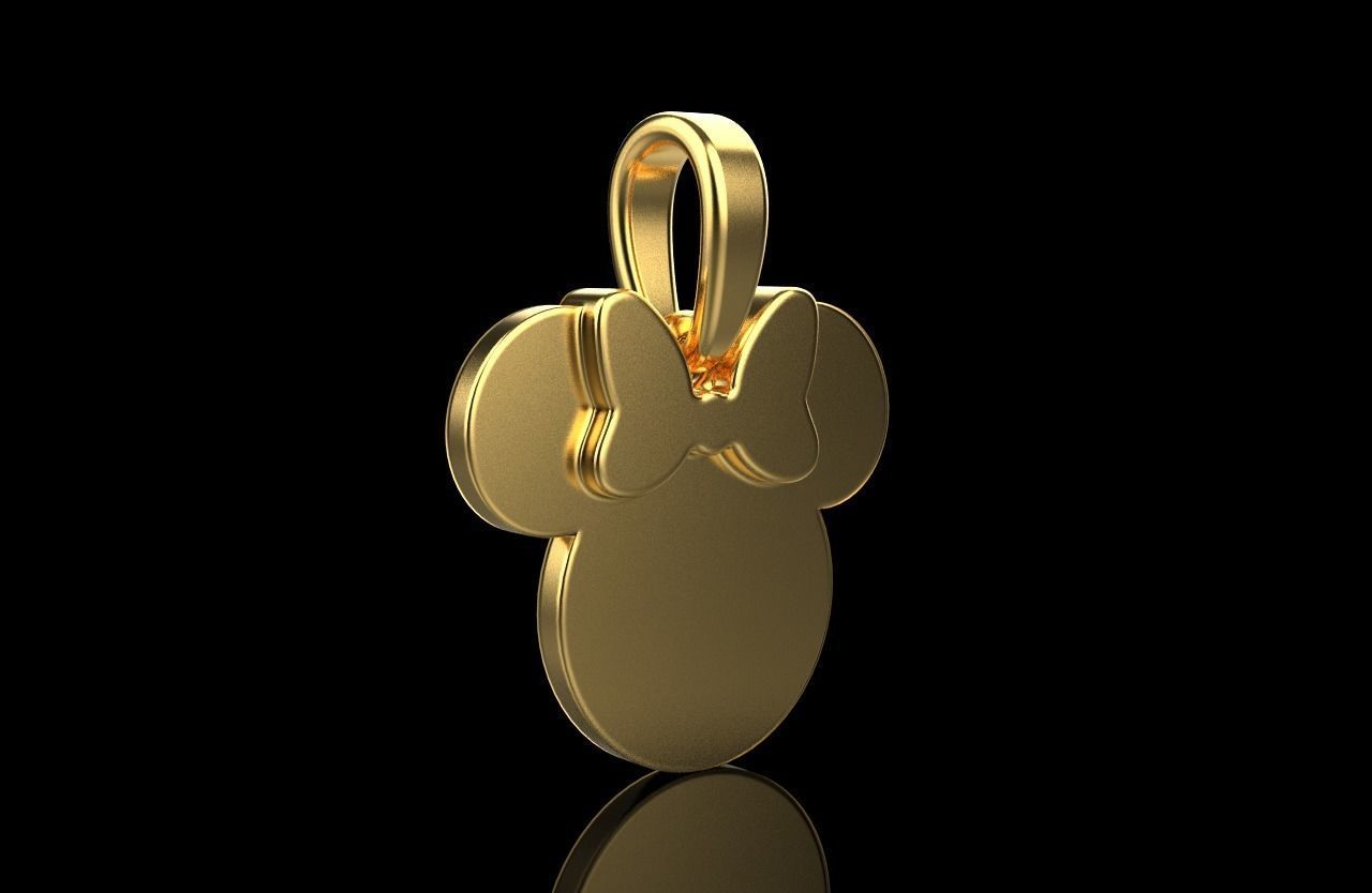 minnie mouse pendant model 637 3D print model_18