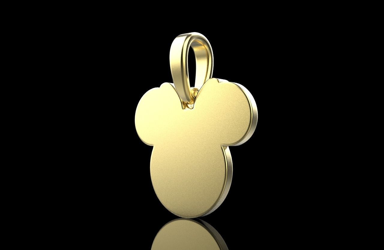 minnie mouse pendant model 637 3D print model_30