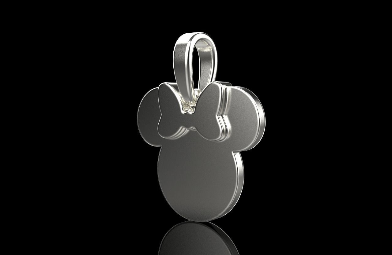 minnie mouse pendant model 637 3D print model_27