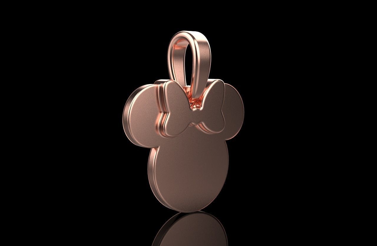 minnie mouse pendant model 637 3D print model_1