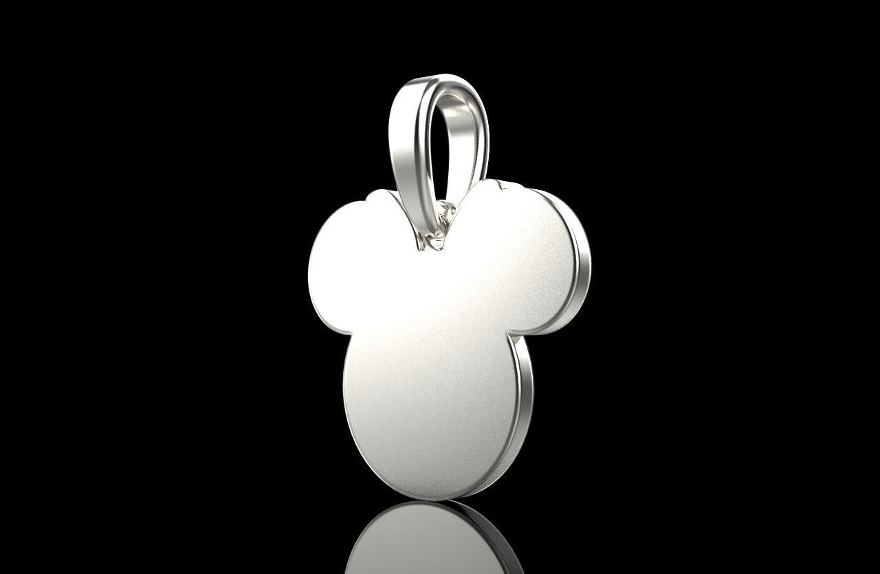 minnie mouse pendant model 637 3D print model_34
