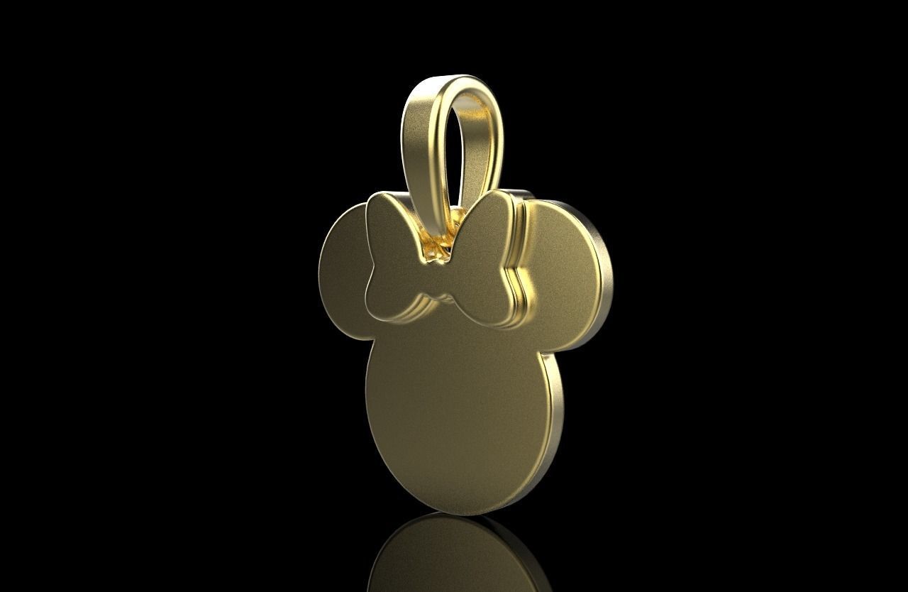 minnie mouse pendant model 637 3D print model_24