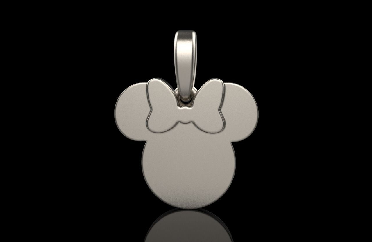 minnie mouse pendant model 637 3D print model_14
