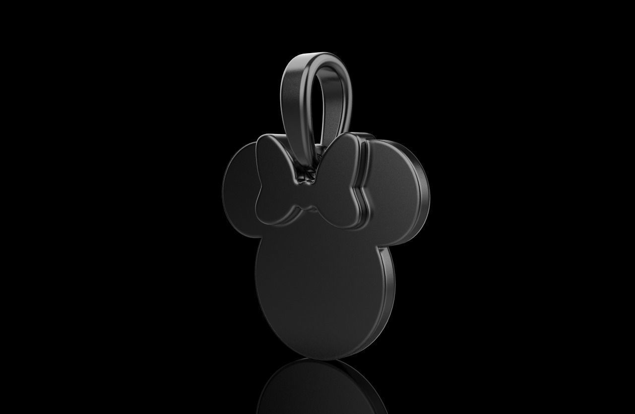 minnie mouse pendant model 637 3D print model_26
