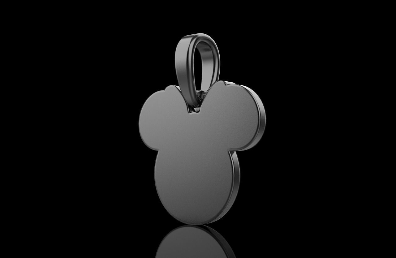 minnie mouse pendant model 637 3D print model_33