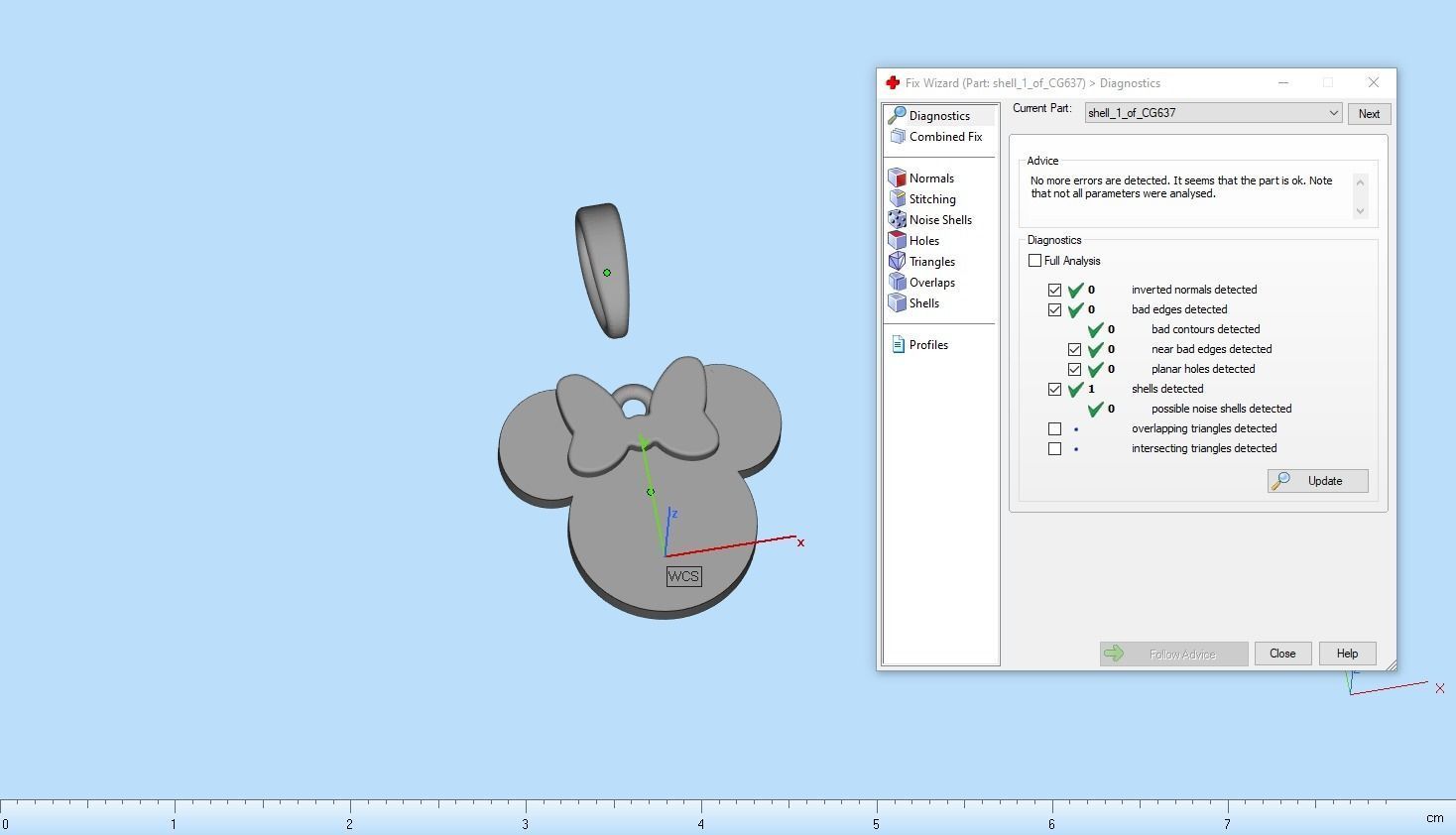 minnie mouse pendant model 637 3D print model_5
