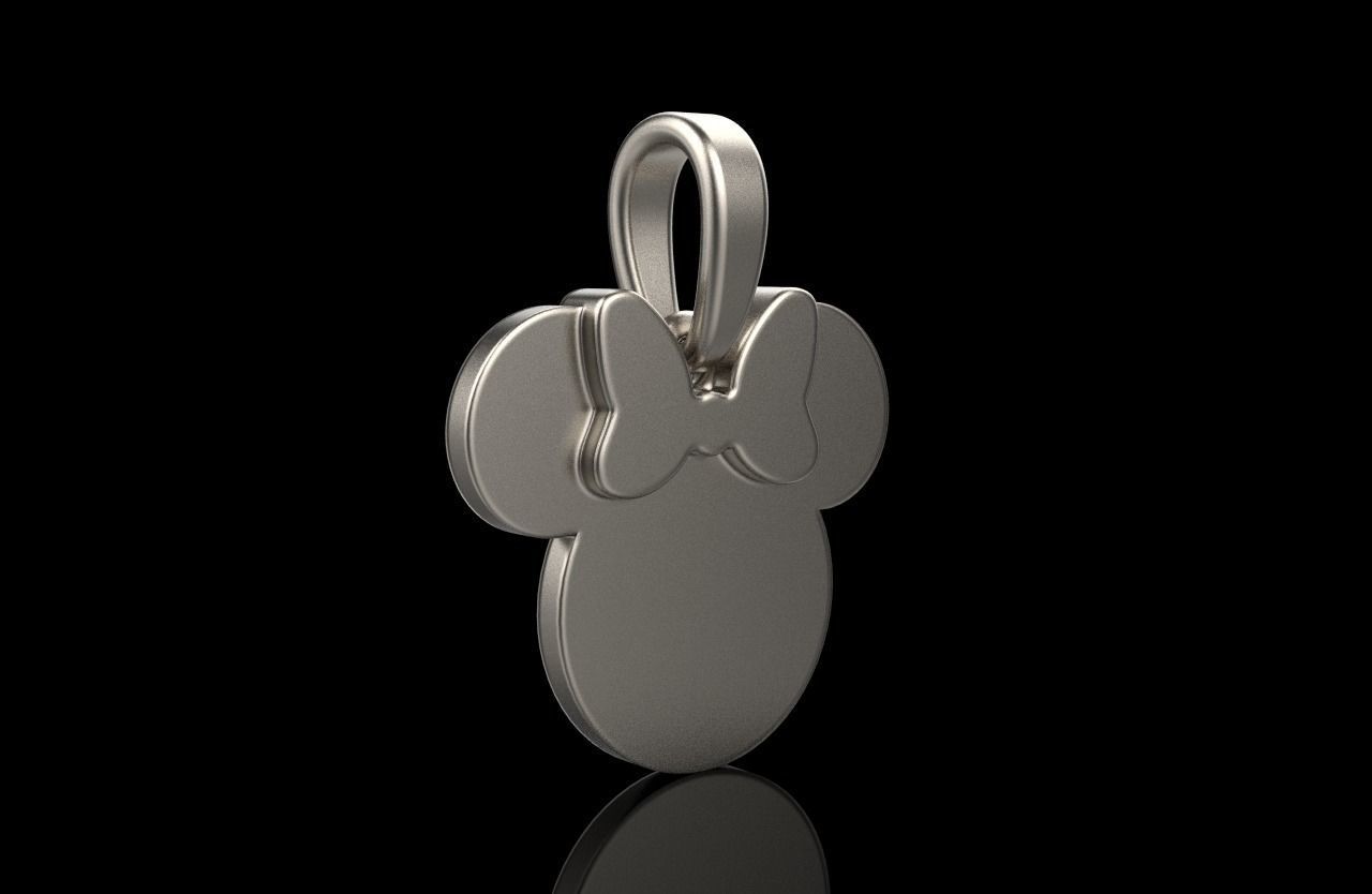 minnie mouse pendant model 637 3D print model_20