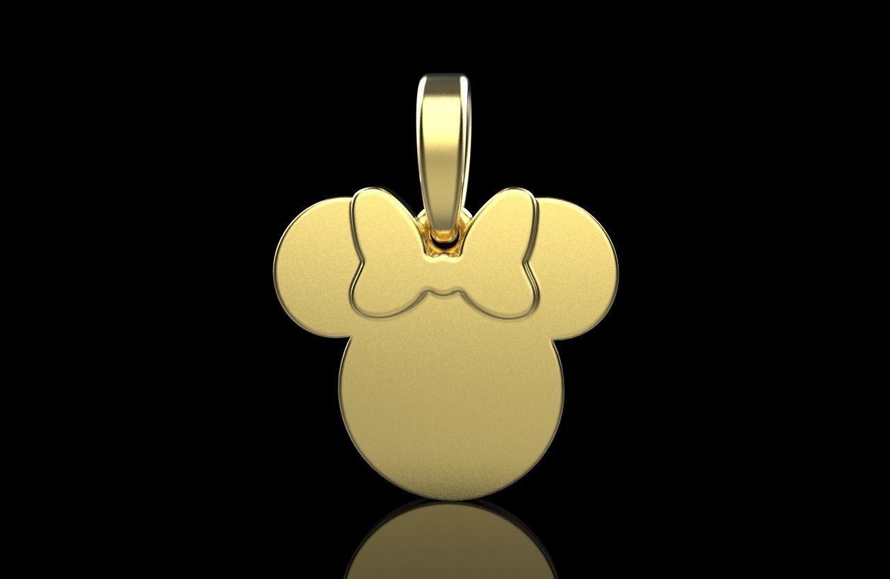 minnie mouse pendant model 637 3D print model_13