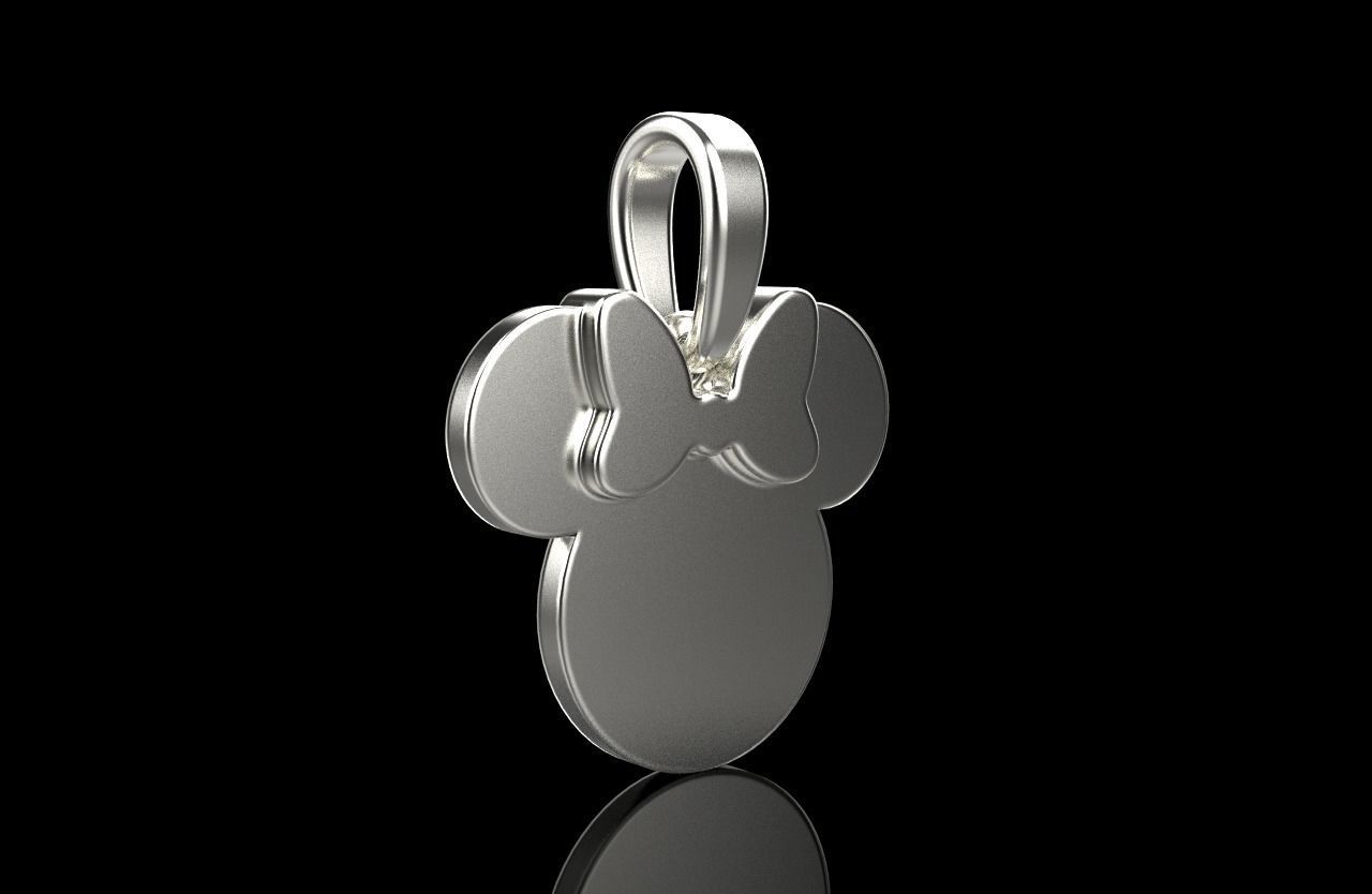 minnie mouse pendant model 637 3D print model_21