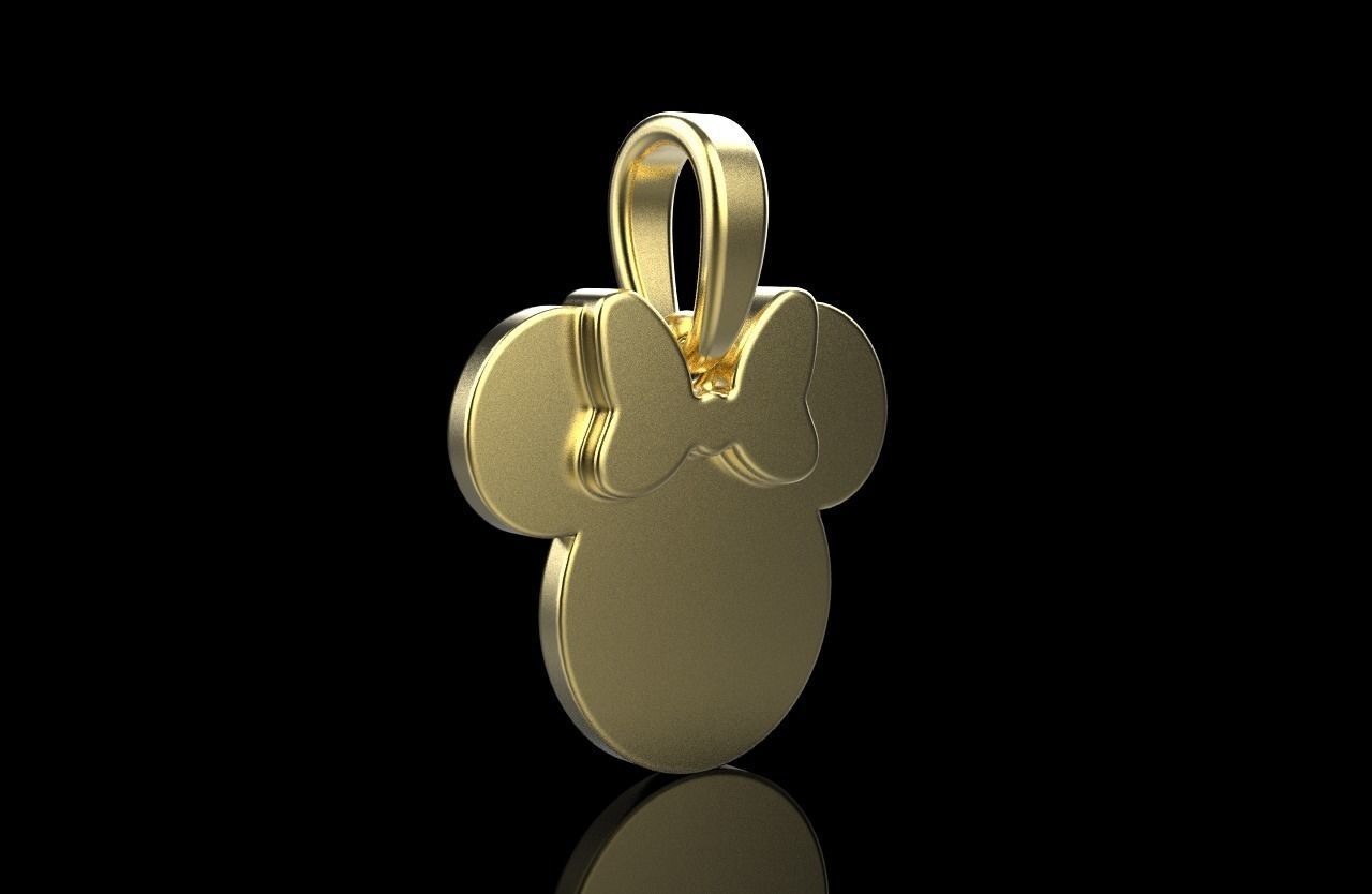 minnie mouse pendant model 637 3D print model_19