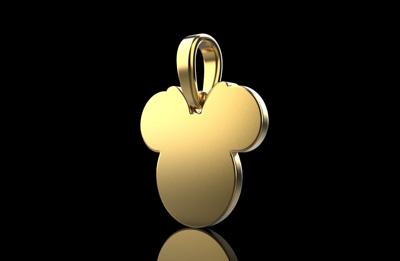 minnie mouse pendant model 637 3D print model_35