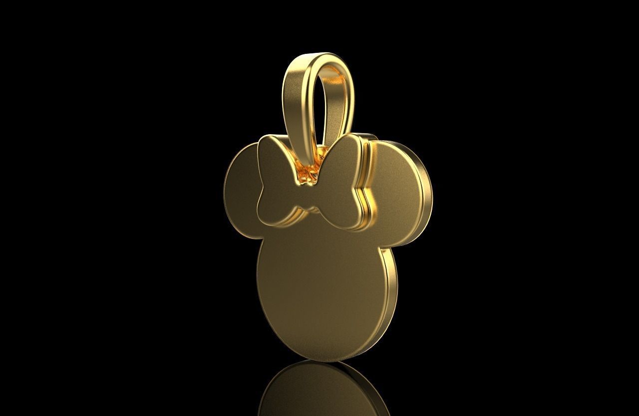 minnie mouse pendant model 637 3D print model_23