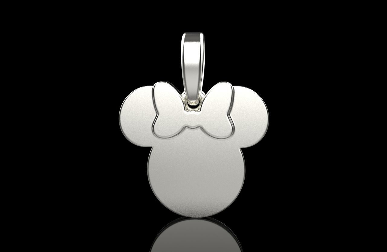 minnie mouse pendant model 637 3D print model_16
