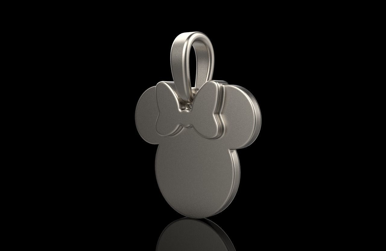 minnie mouse pendant model 637 3D print model_2