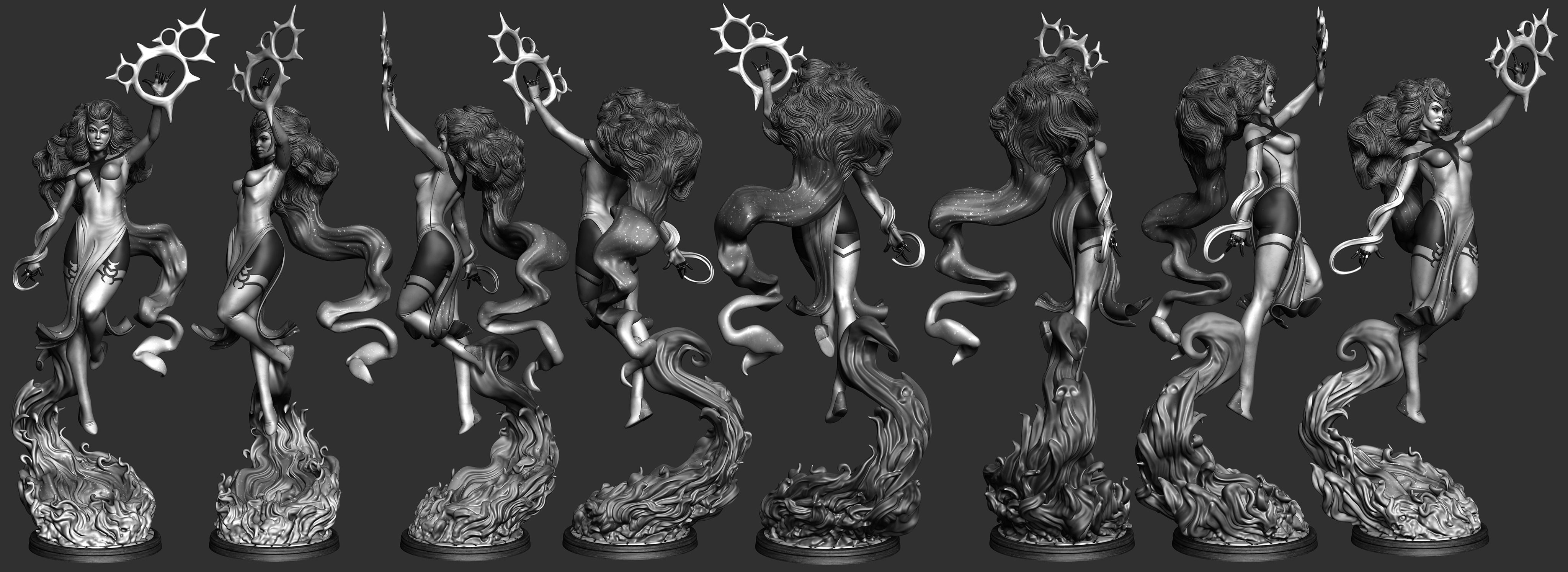 Scarlet Witch Hellfire Gala 3D print model_15