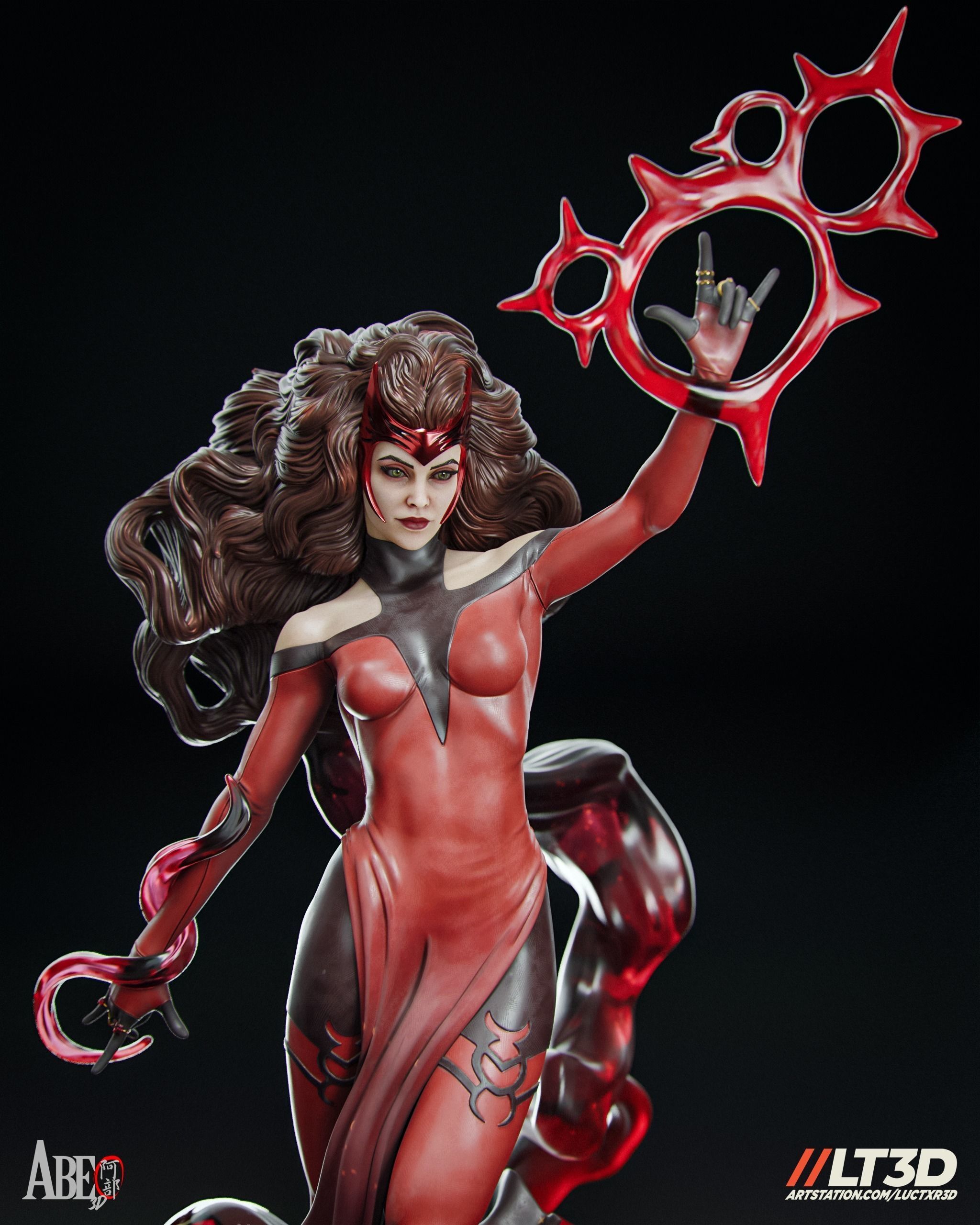 Scarlet Witch Hellfire Gala 3D print model_7