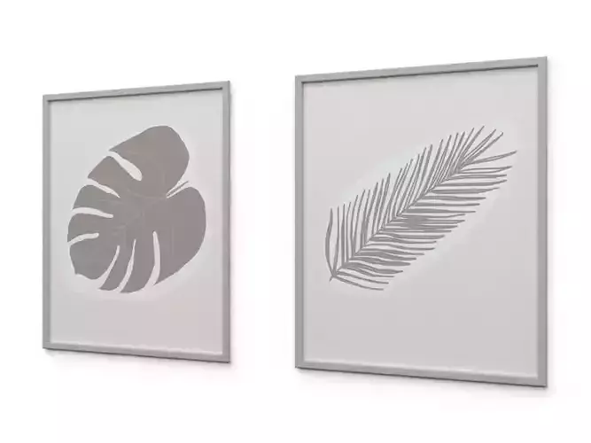 H2000489 PICTURE SET MONOCHROME