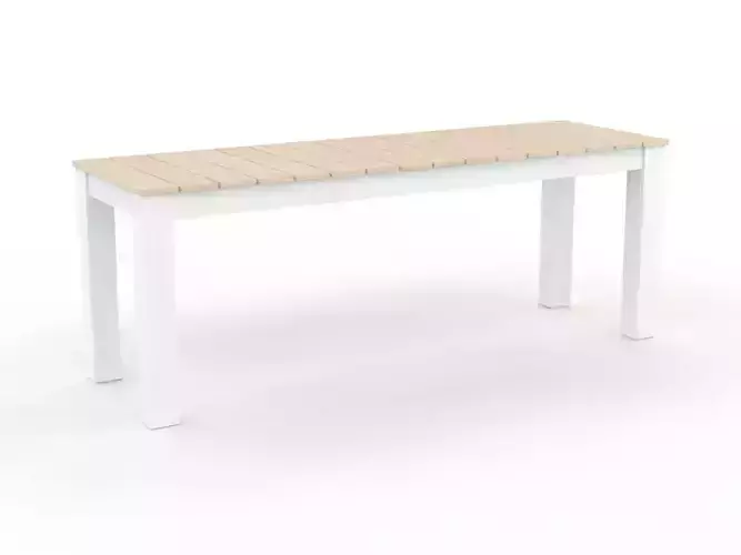 H2000476 BENCH WHITE NATURAL