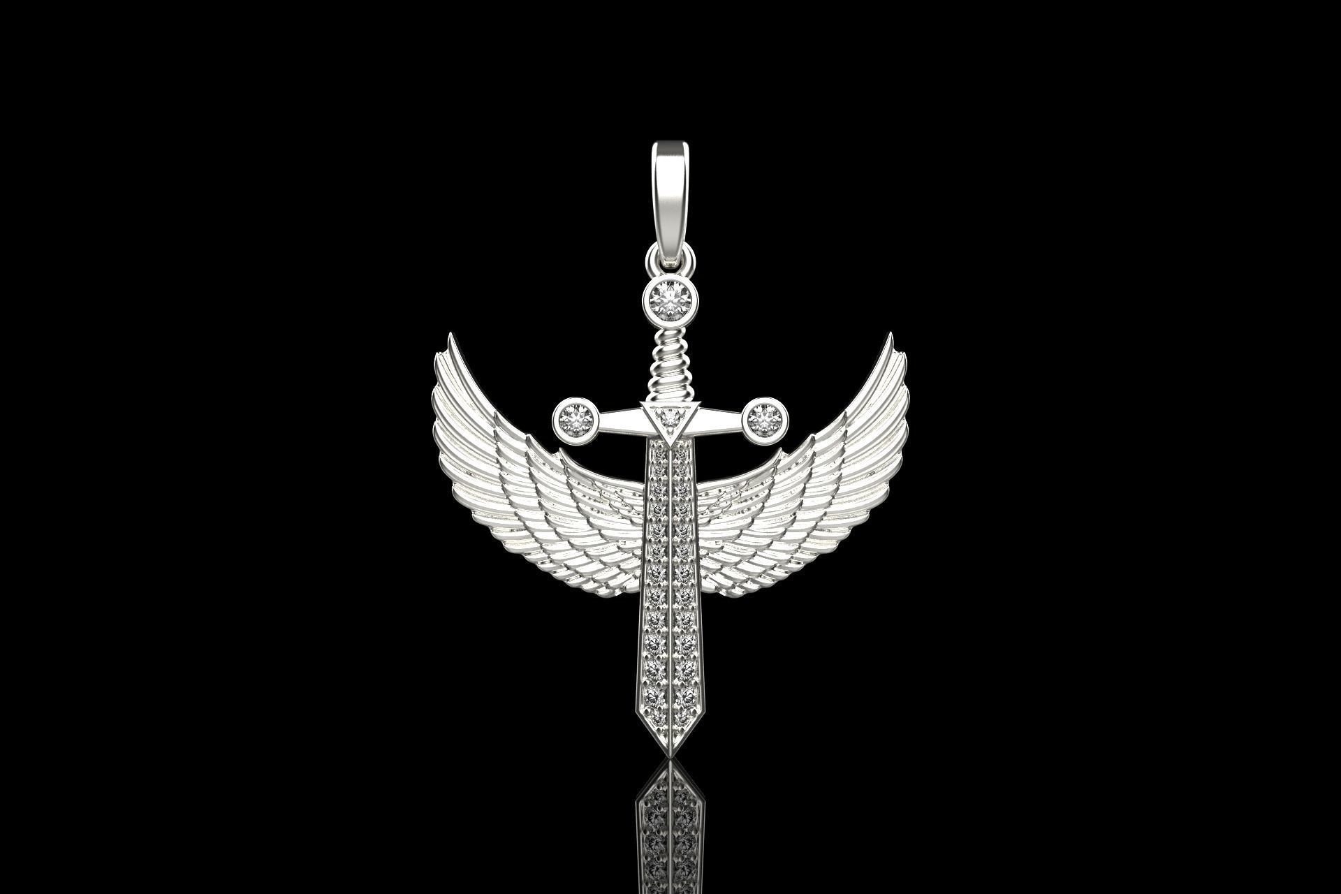 saint michael sword  model 638 3D print model_13