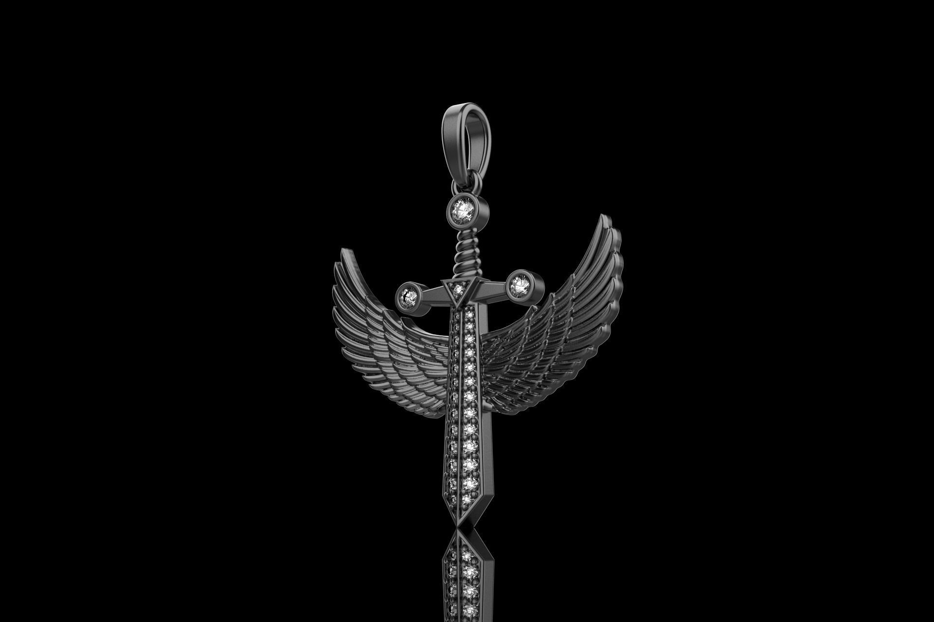 saint michael sword  model 638 3D print model_26