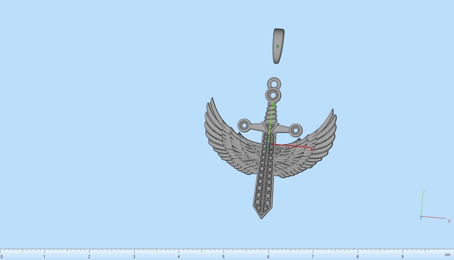 saint michael sword  model 638 3D print model_9