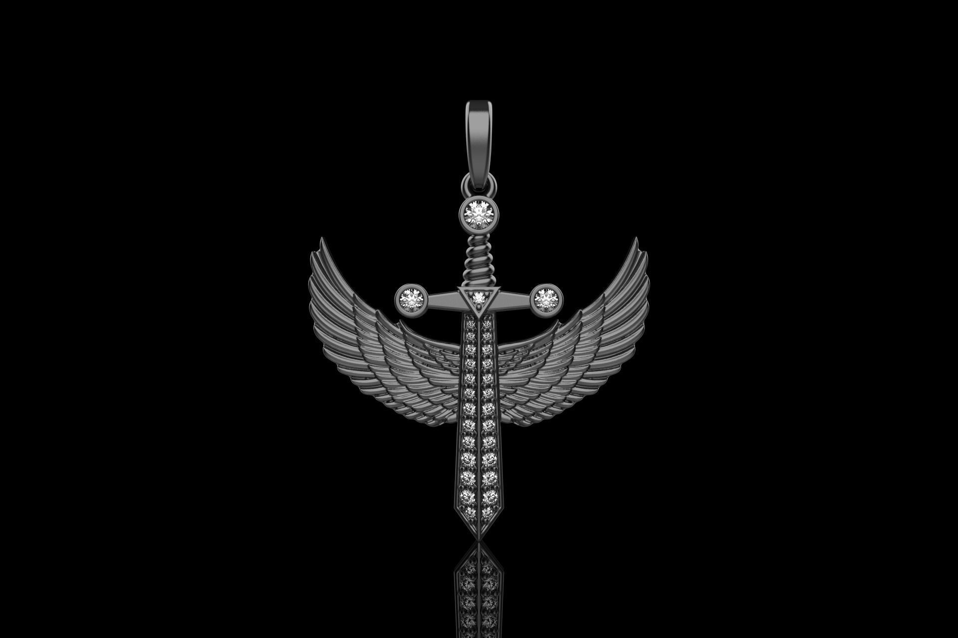 saint michael sword  model 638 3D print model_12