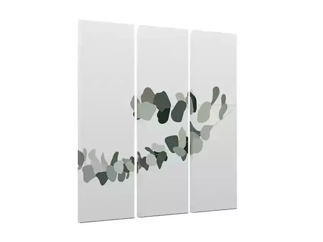 H2000470 WALL ART WHITE V2