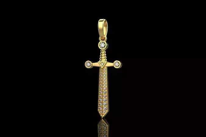 Sword pendant model 639