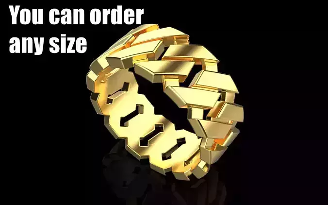 Cuban chain ring model 642