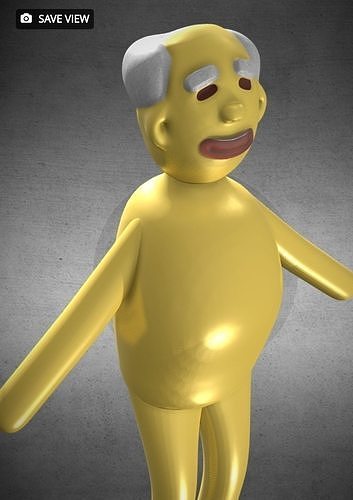 Old uncle 3D model