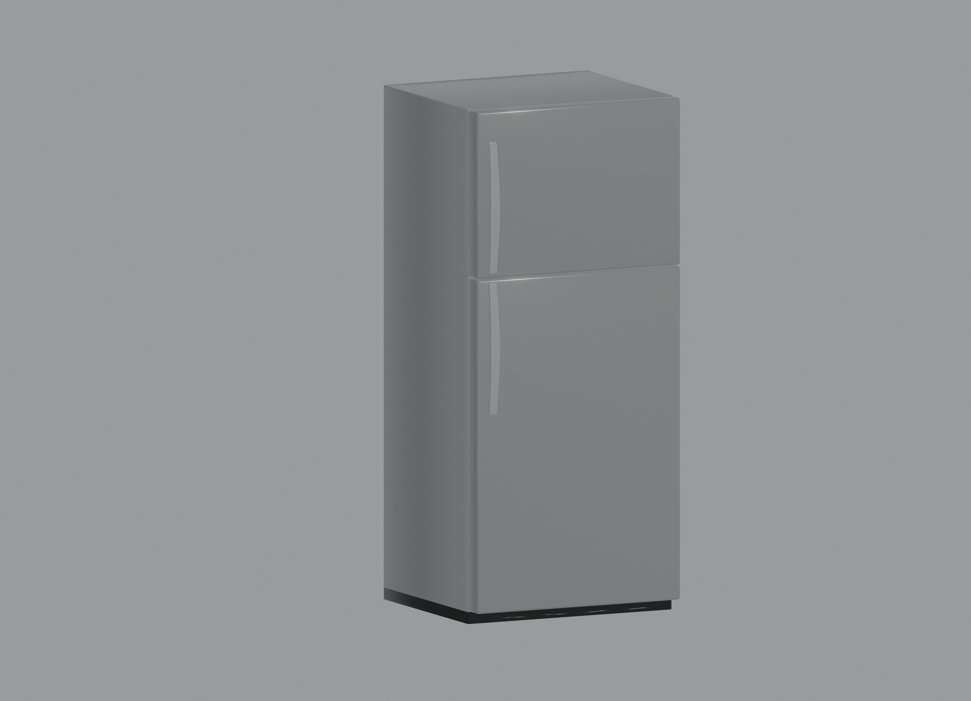 Refrigerator Low-poly 3D model_1