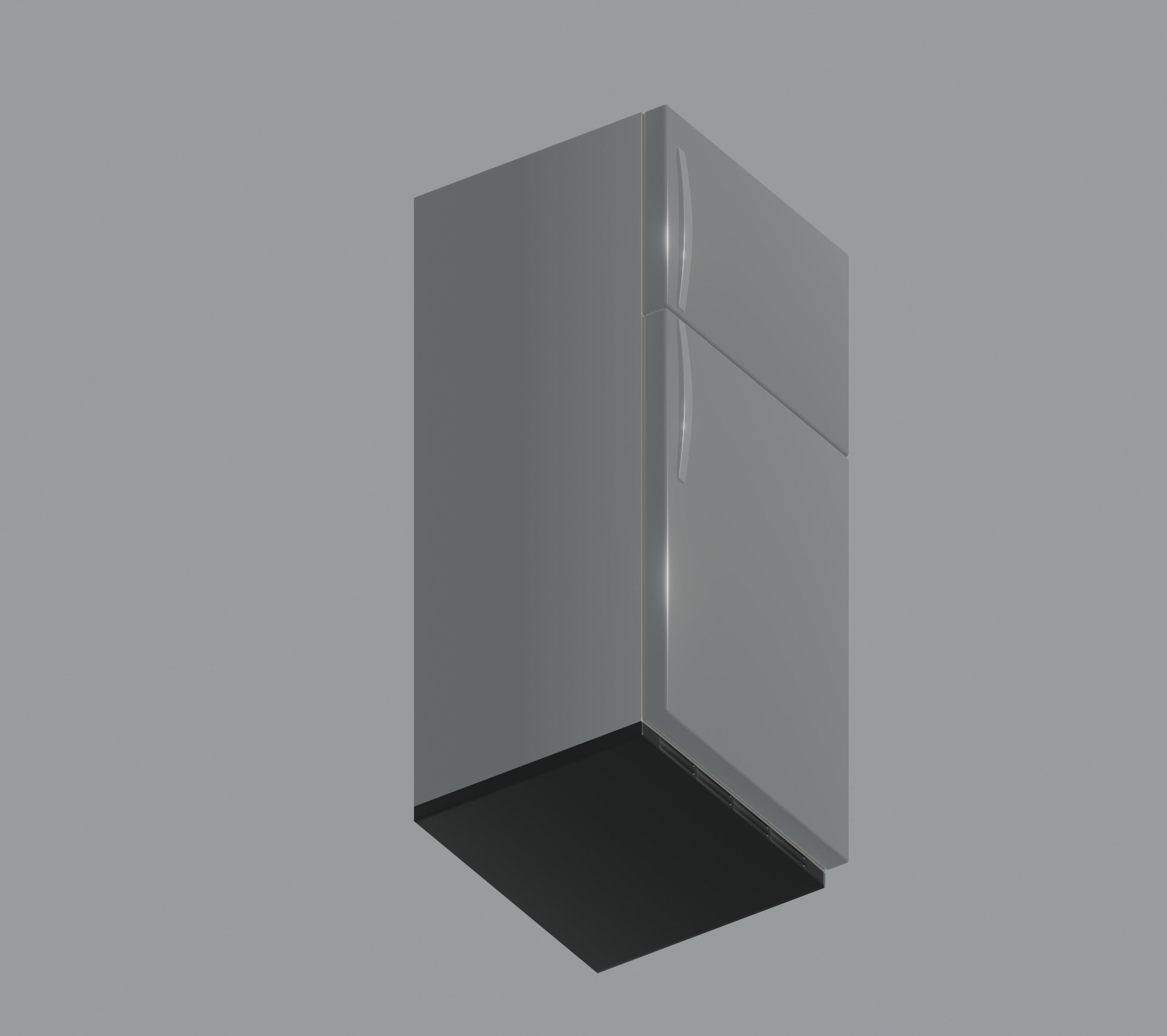Refrigerator Low-poly 3D model_7