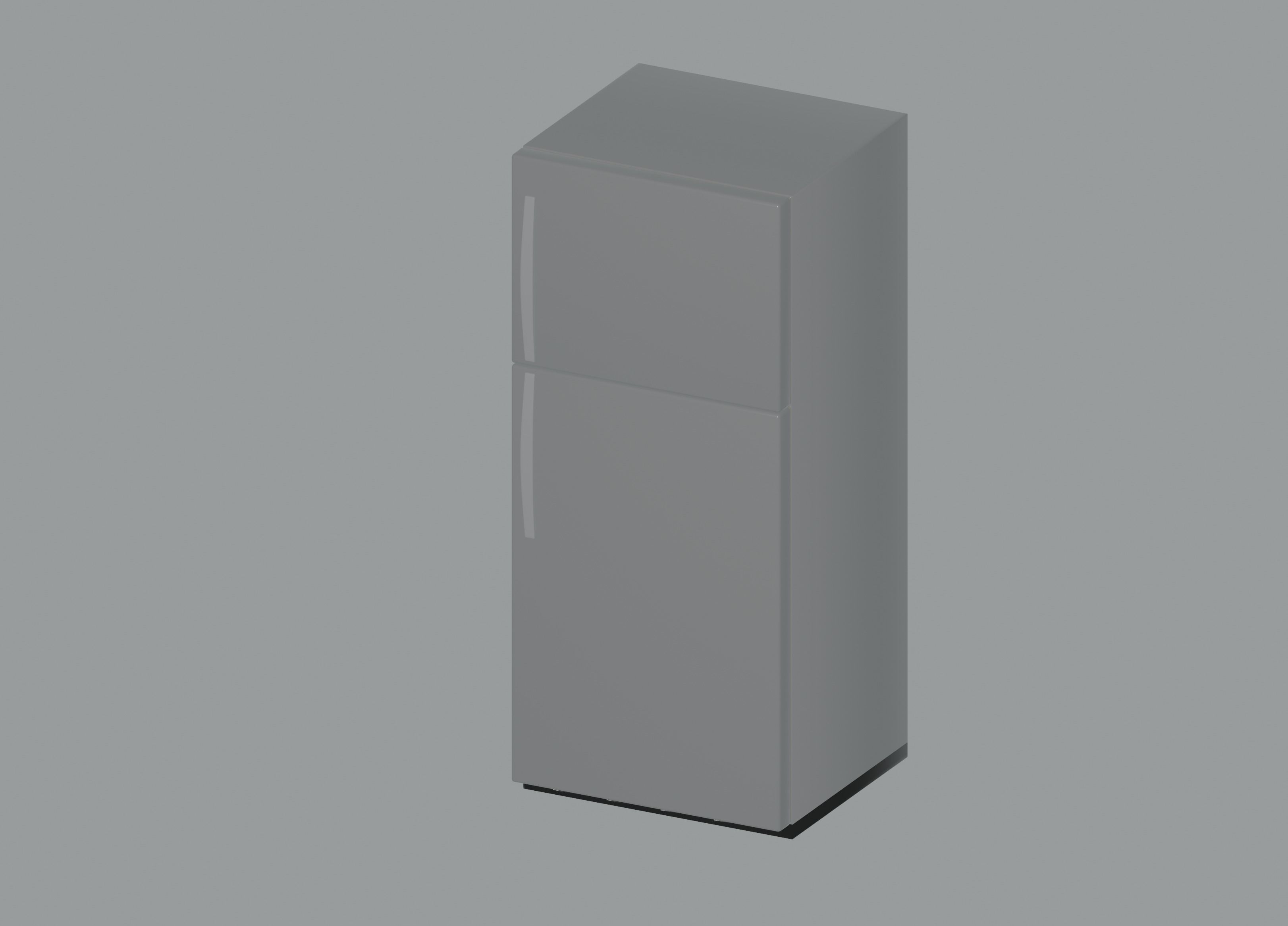 Refrigerator Low-poly 3D model_3