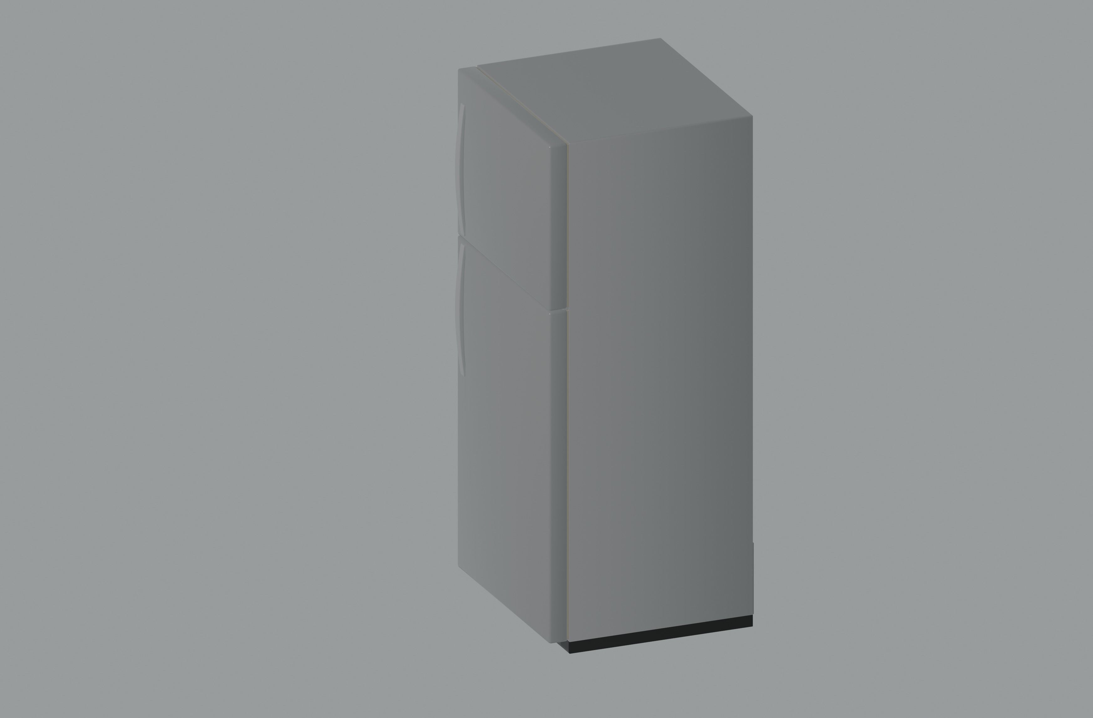 Refrigerator Low-poly 3D model_4