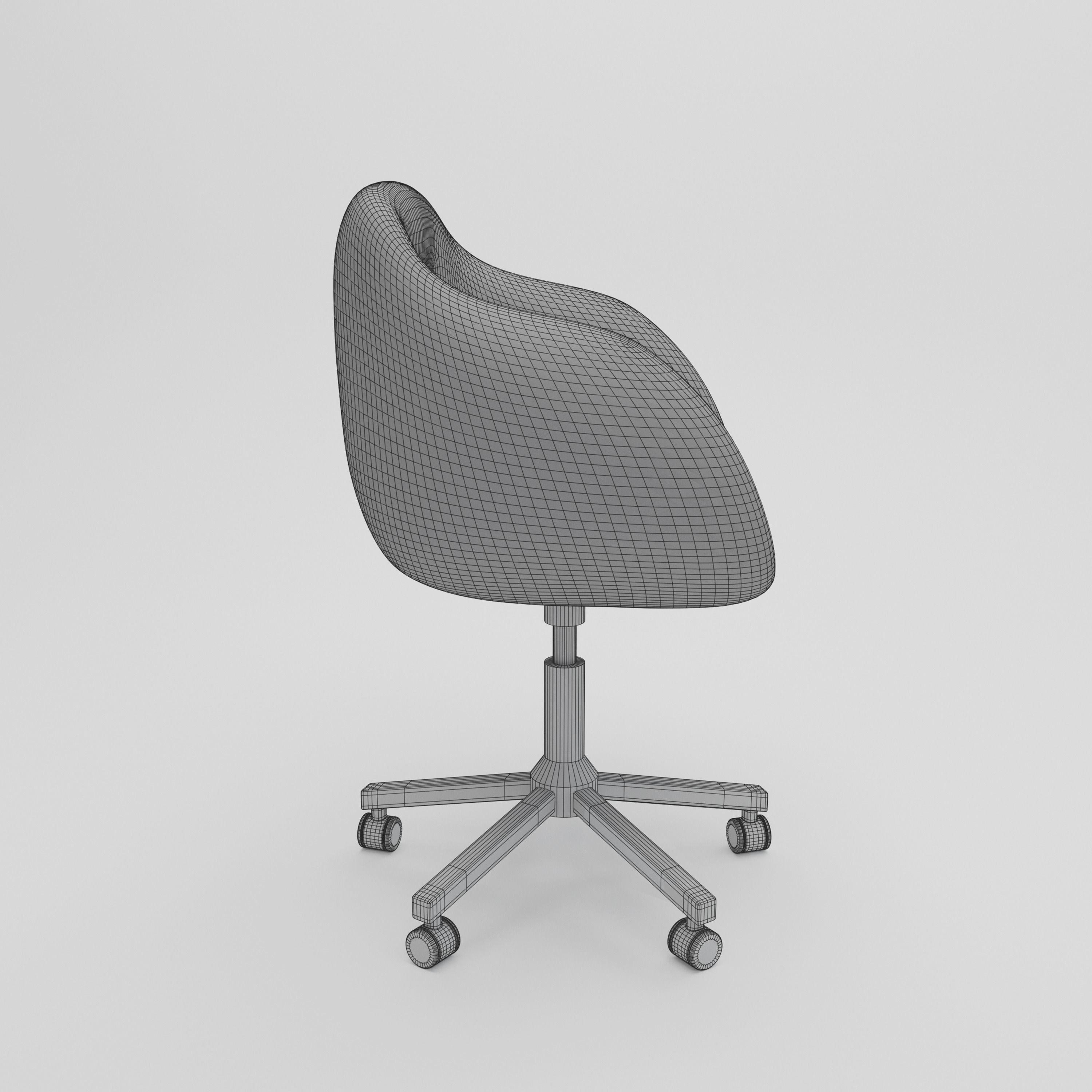 Office chair 3D model 3D model_8