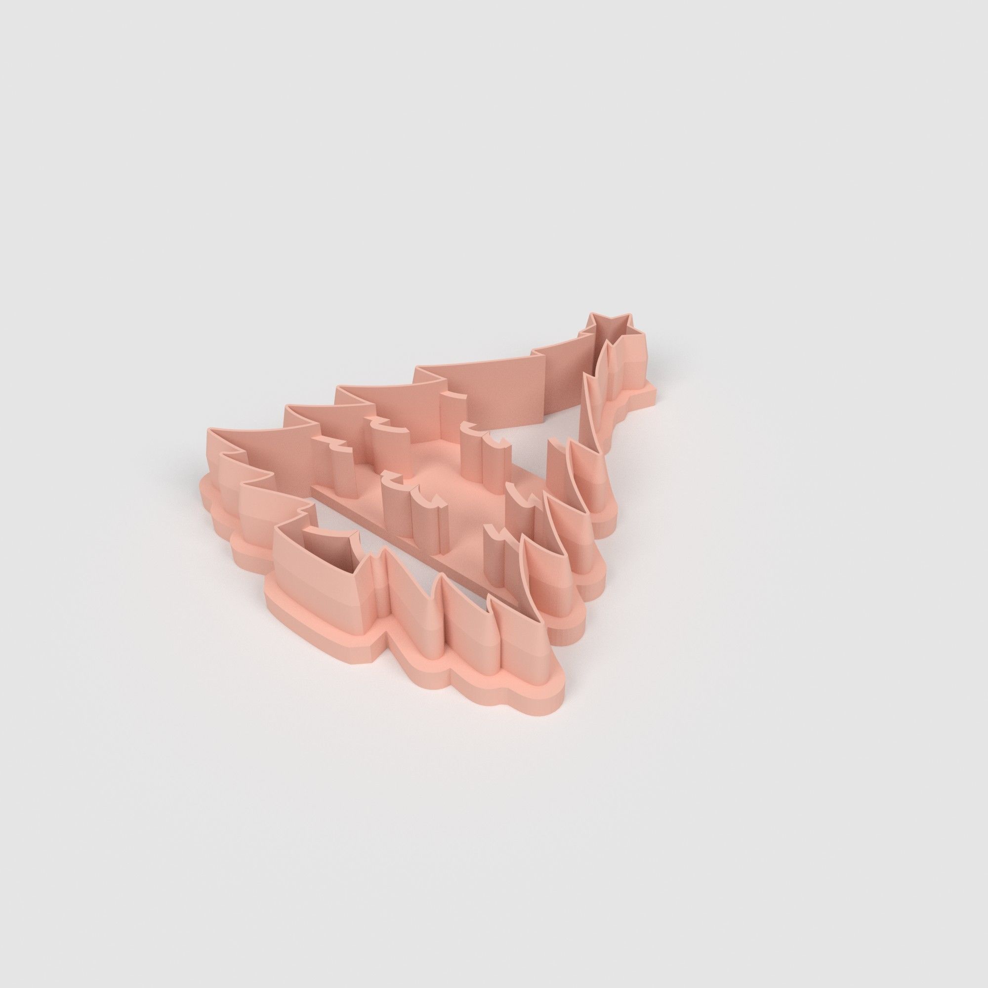 Christmas Tree - Cookie Cutter Clay - Many Size 3D print model_1