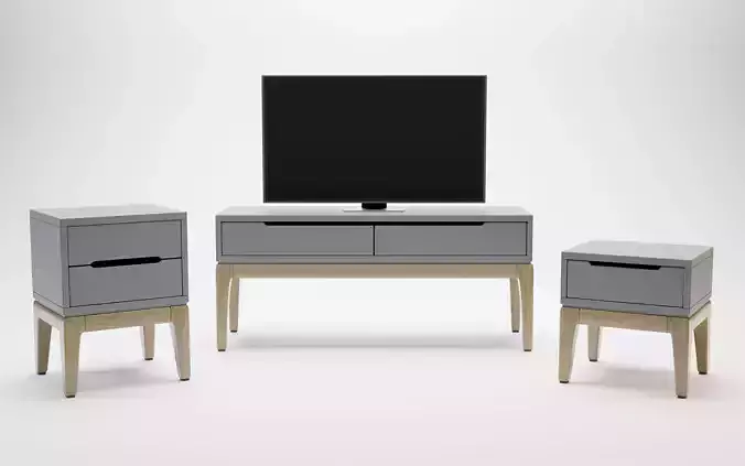 Bedside tables with smart TV