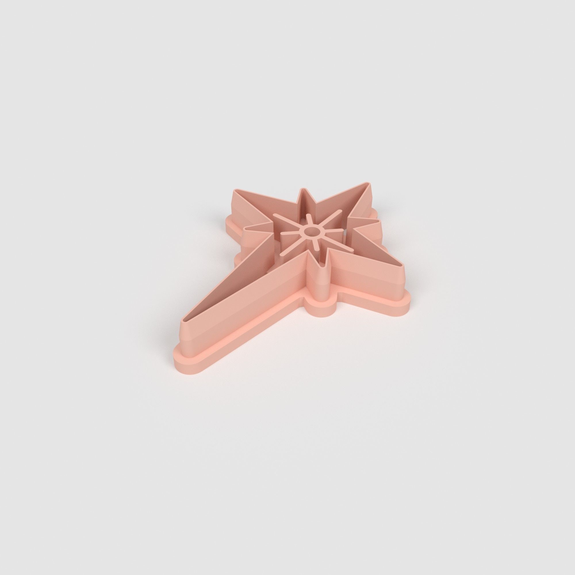 Christmas Star - Cookie Cutter Clay - Many Size 3D print model_1