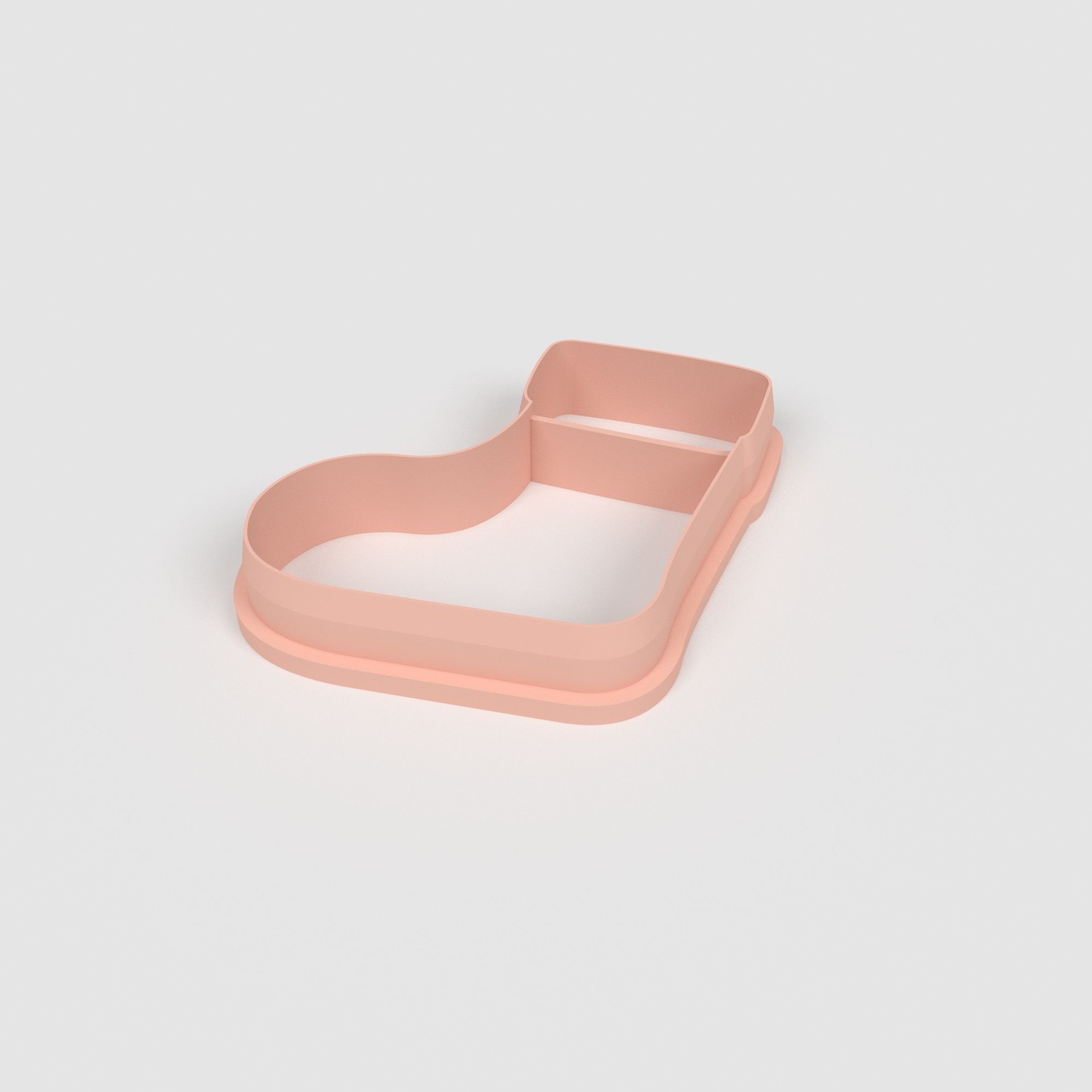 Christmas Boots - Cookie Cutter Clay - Many Size 3D print model_1