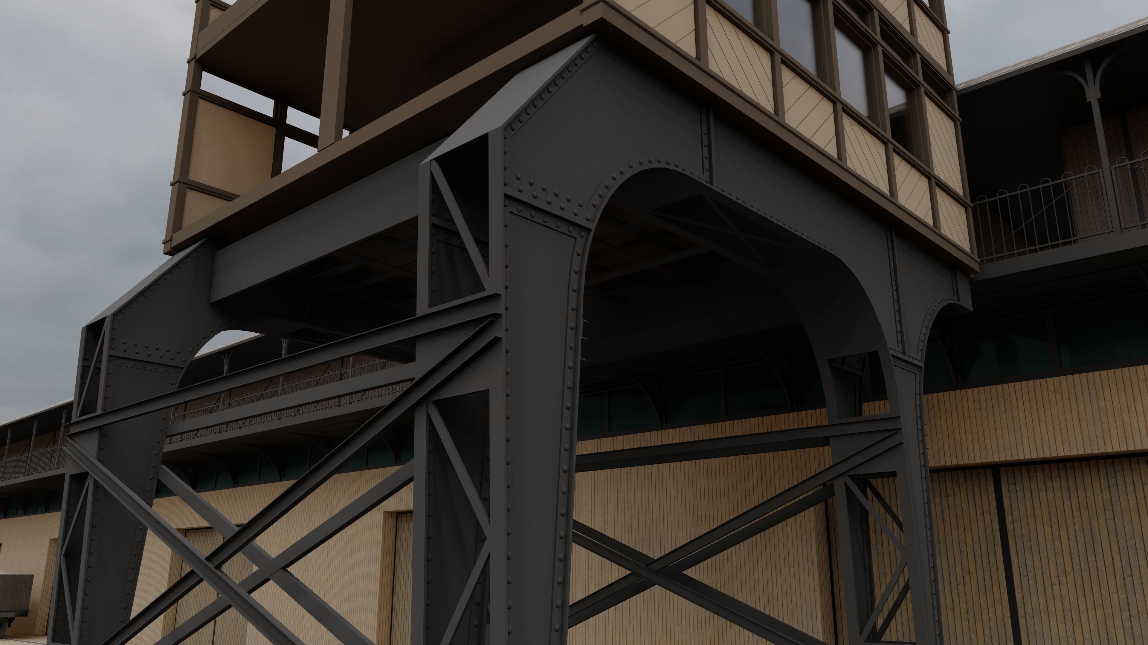 Southampton Docks -  White Star Lines Berth 44 and 43 3D model_10