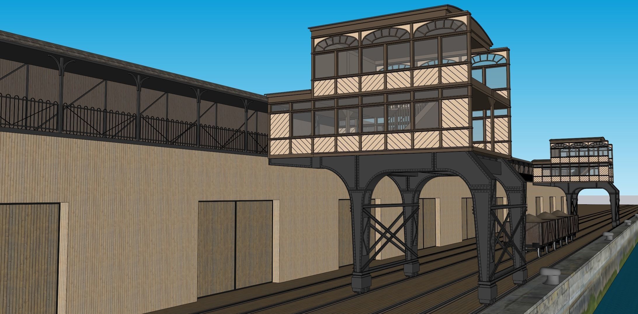 Southampton Docks -  White Star Lines Berth 44 and 43 3D model_18