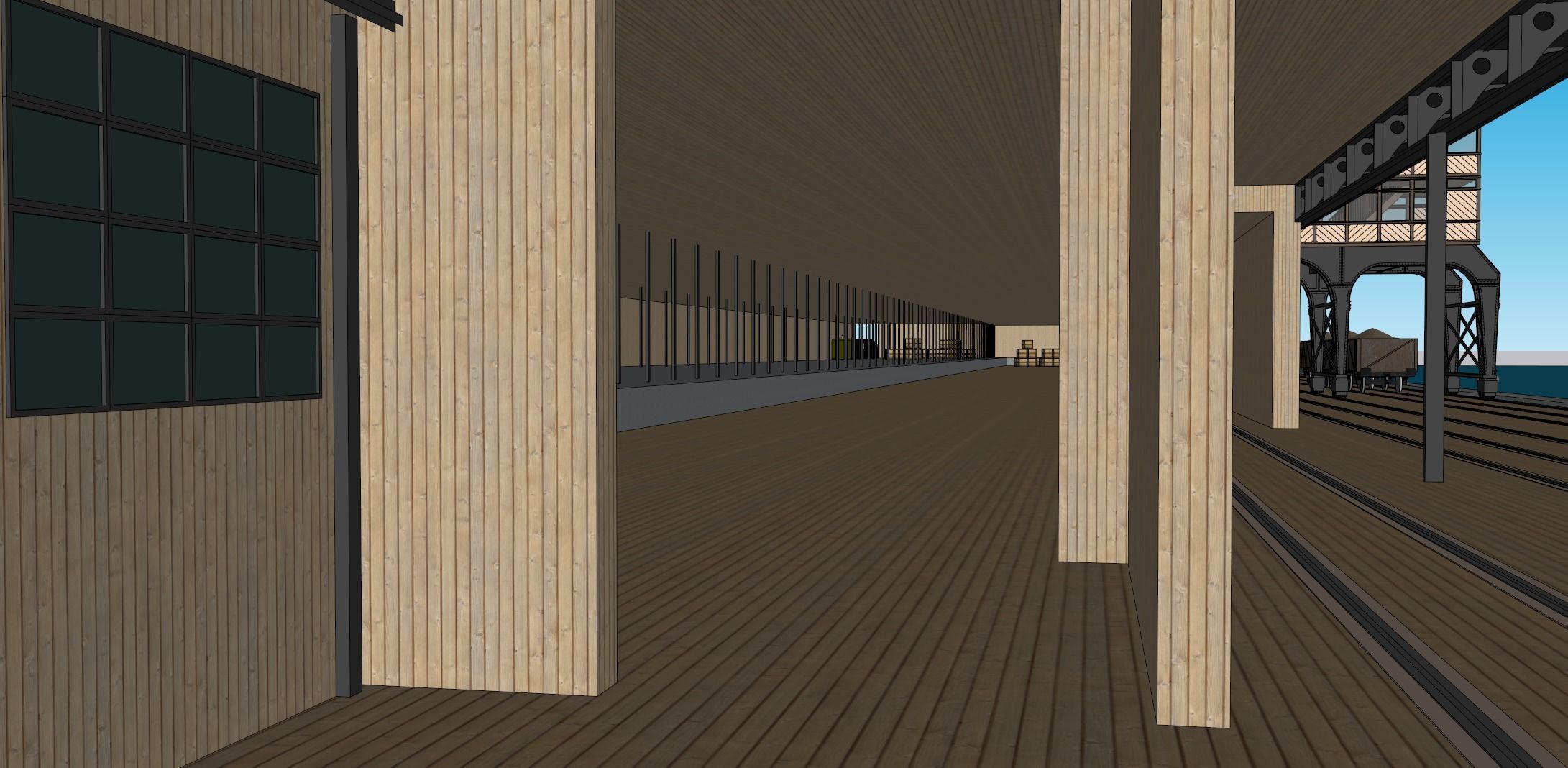 Southampton Docks -  White Star Lines Berth 44 and 43 3D model_19