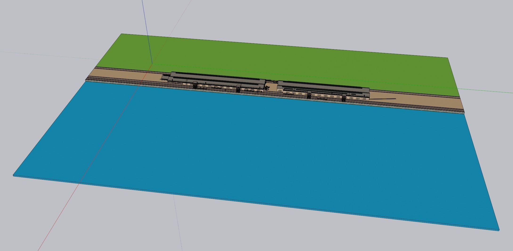 Southampton Docks -  White Star Lines Berth 44 and 43 3D model_24