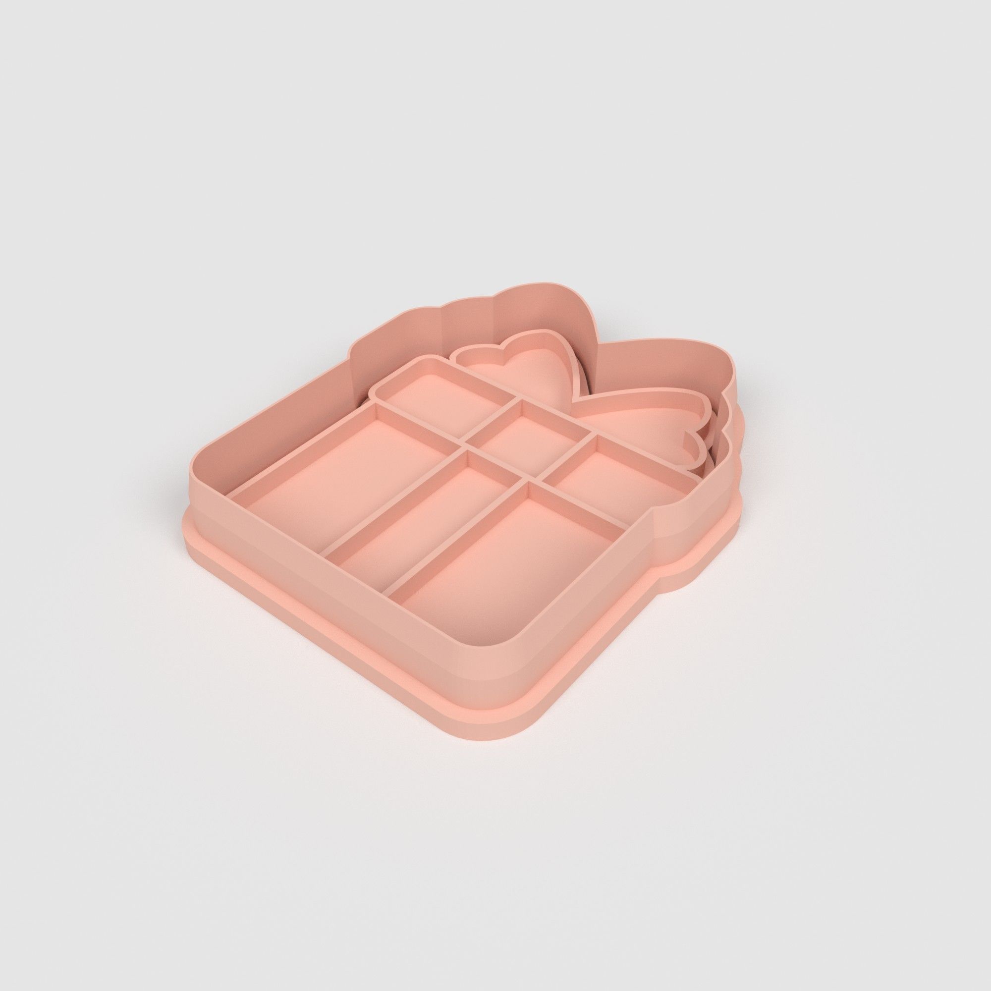 Present Gift - Cookie Cutter Clay - Many Size 3D print model_1