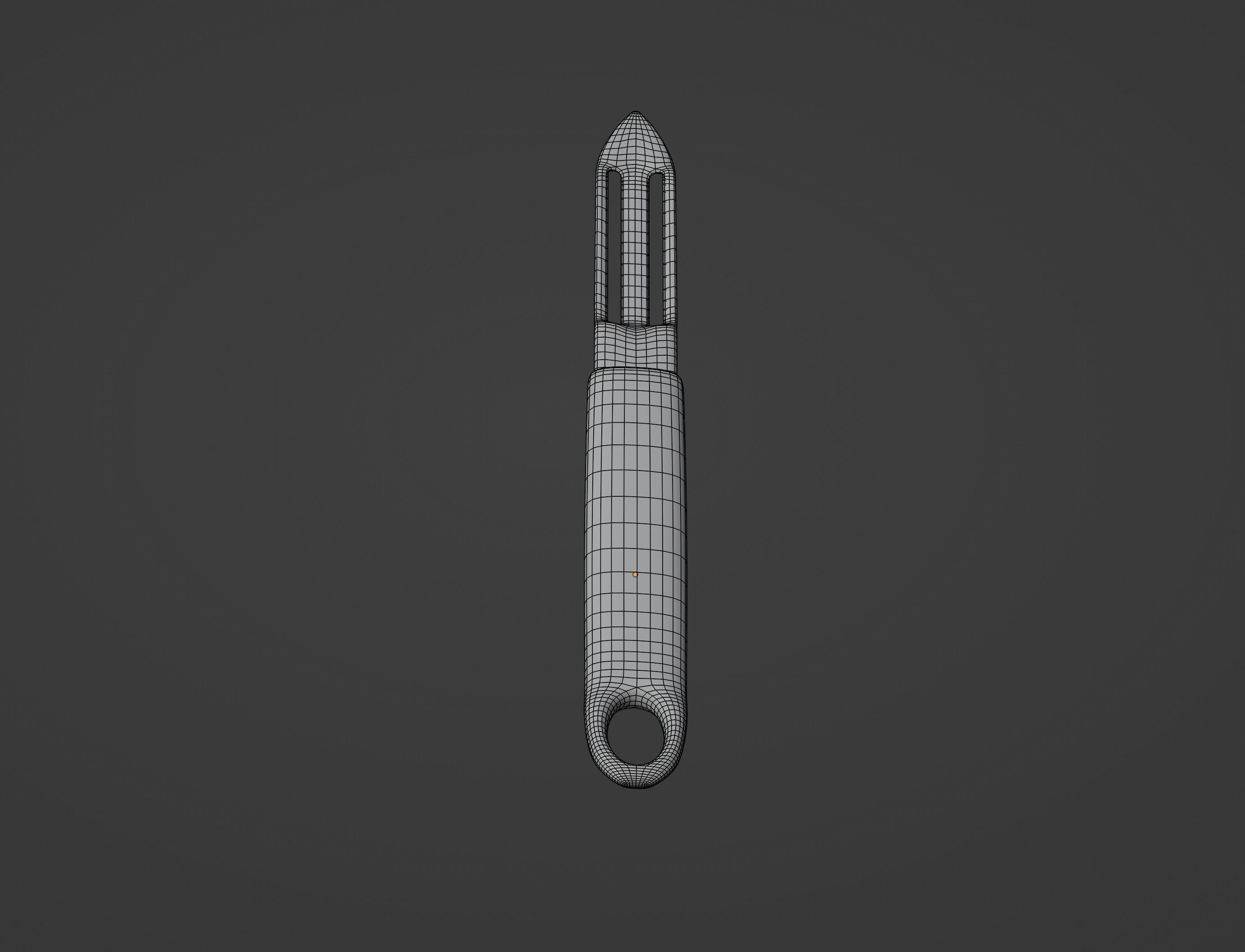 Potato Peeler Low-poly 3D model_12