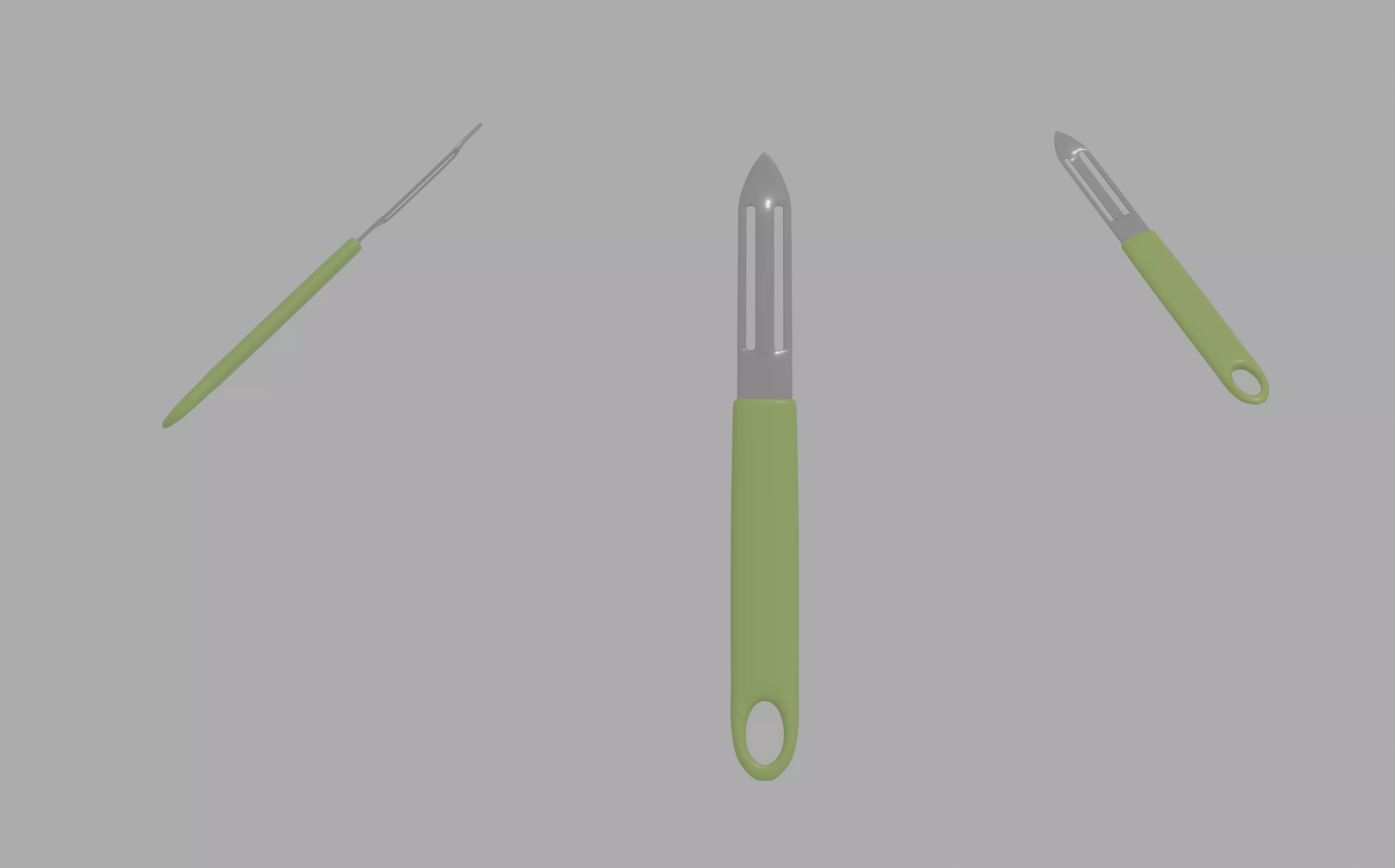 Potato Peeler Low-poly 3D model_0